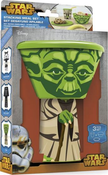 Star Wars Yoda Servicesæt - 3 dele - kan stables til en figur